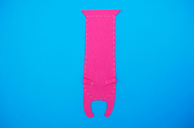Making a felt bookmark