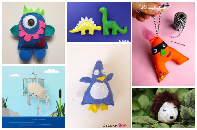 felt animal stuffed soft toys