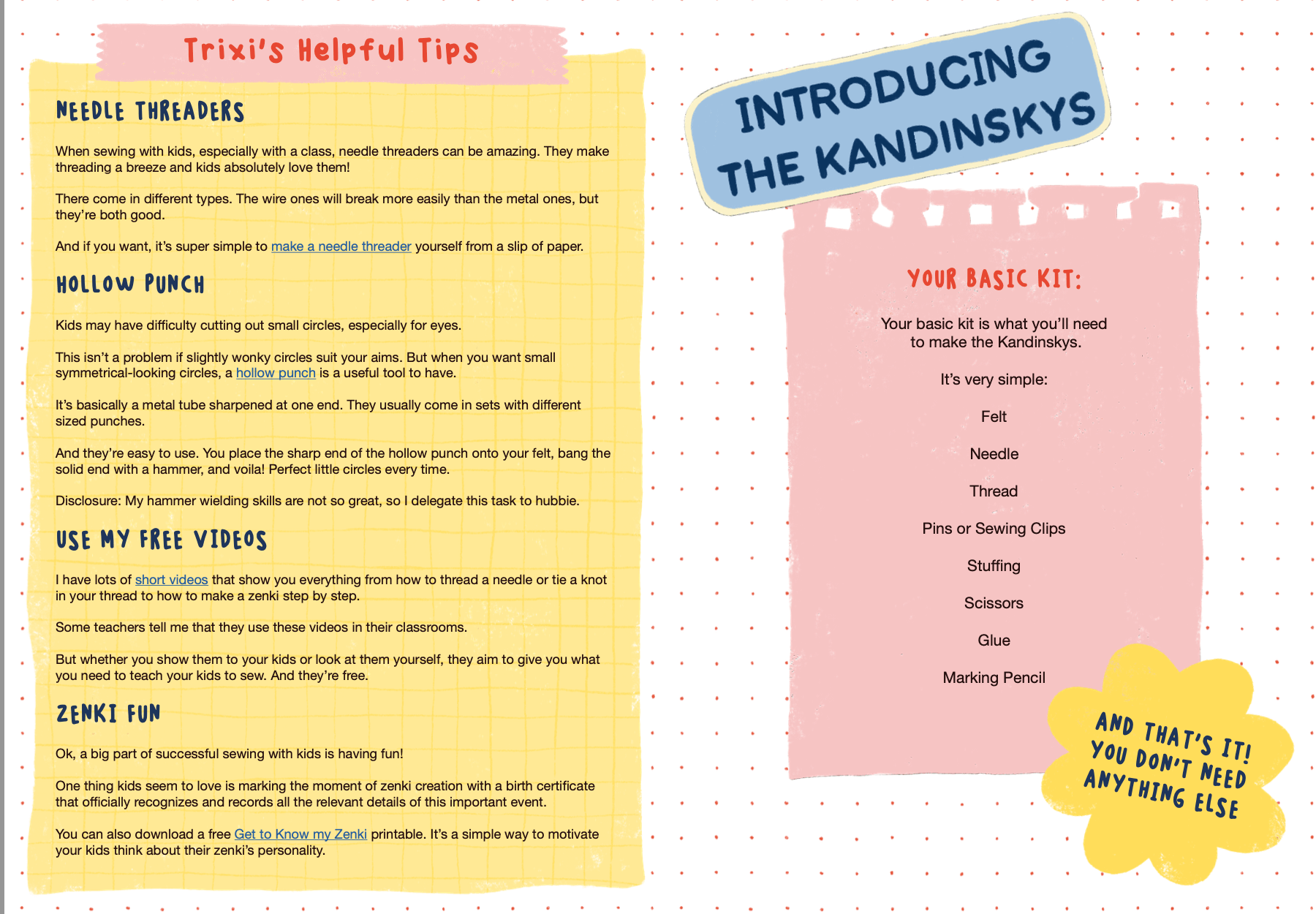 Kandinsky ebook Sew a Softie